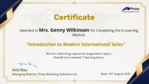Proxy E-Learning Certificate